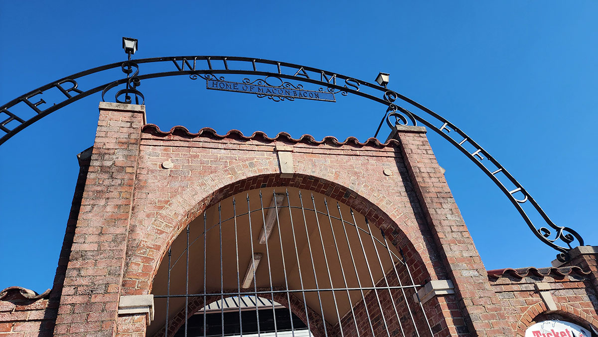 Macon, Georgia baseball stadium entrance